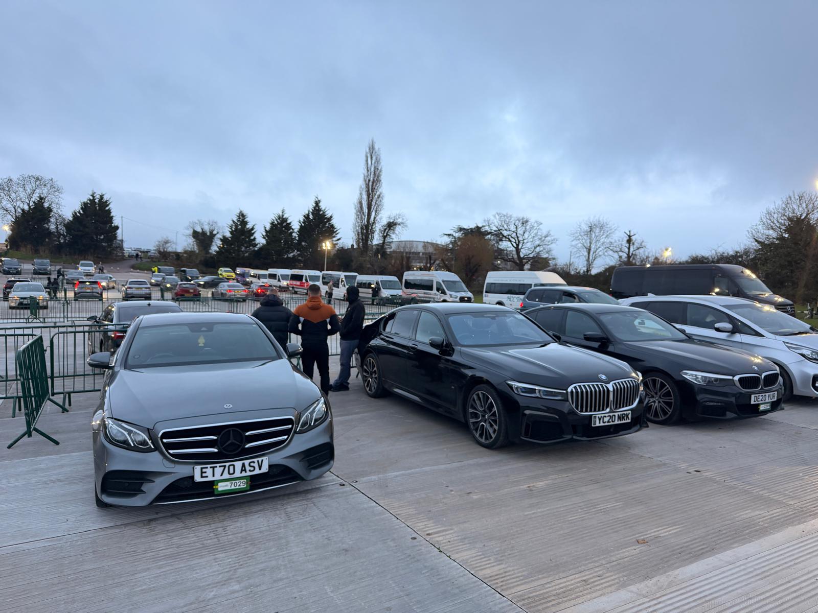 Hop-in-Taxi fleet at Cheltenham Racecourse